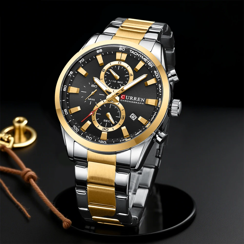 Jewelry For Watches - CURREN Casual Quartz Chrono Sport Montres
