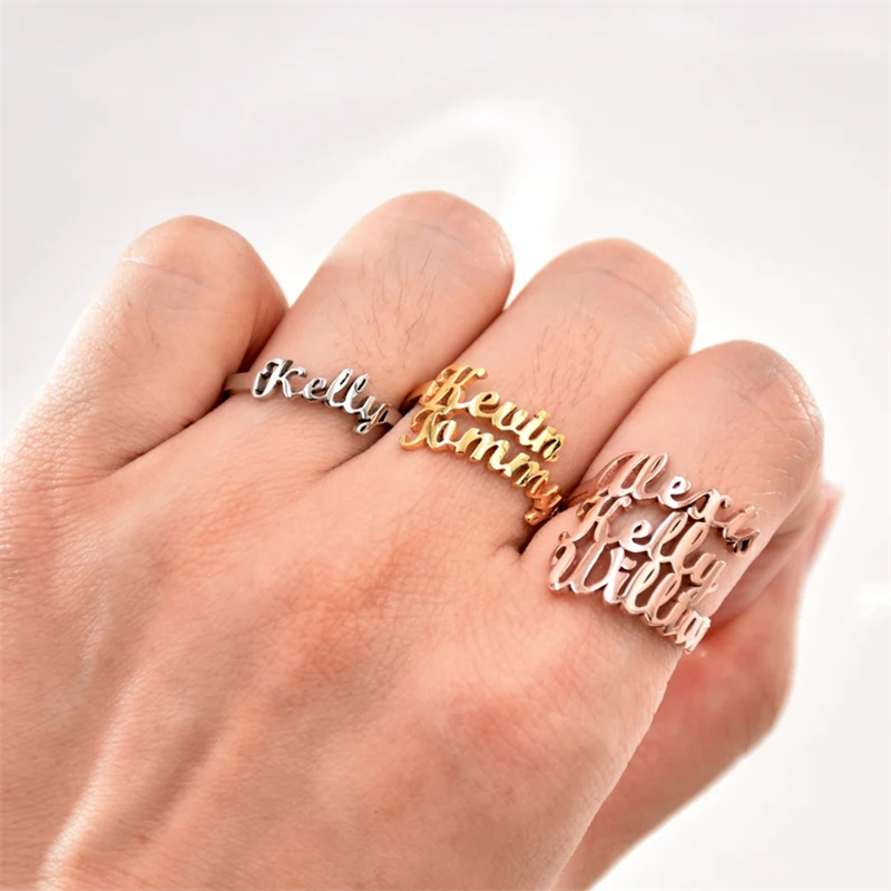 Couple Ring Set - Bagues de famille personnalisées pour hommes