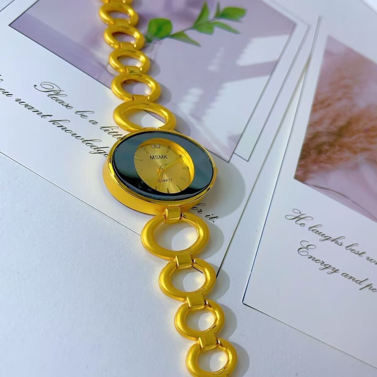 Jewelry For Watches - Montre américaine plaquée or 24 carats,