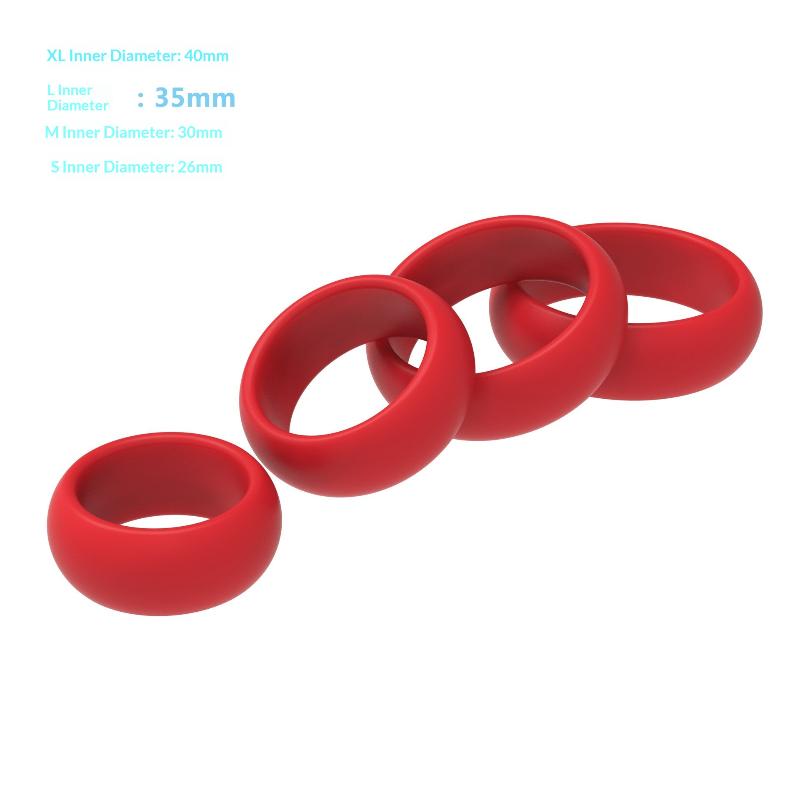 Ensemble de 4 anneaux péniens  - Couple Ring Set avis et prix