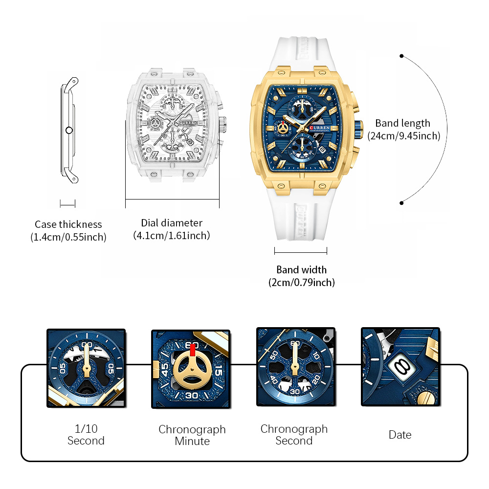 Montre vintage de luxe CURREN  - Jewelry For Watches avis et prix