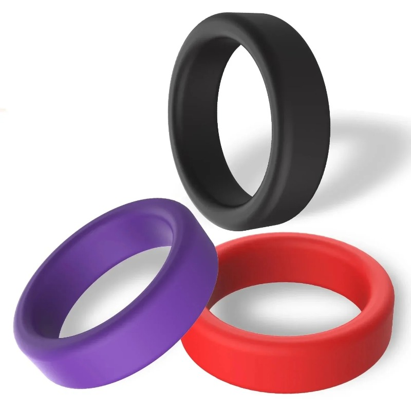 Lot de 3 anneaux en silicone r - Couple Ring Set avis et prix