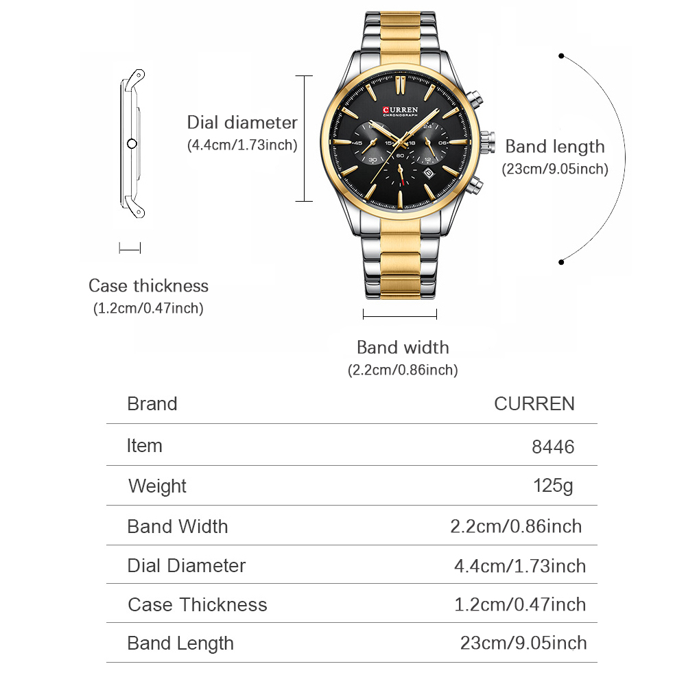 CURREN Casual Quartz Chrono Sp - Jewelry For Watches avis et prix