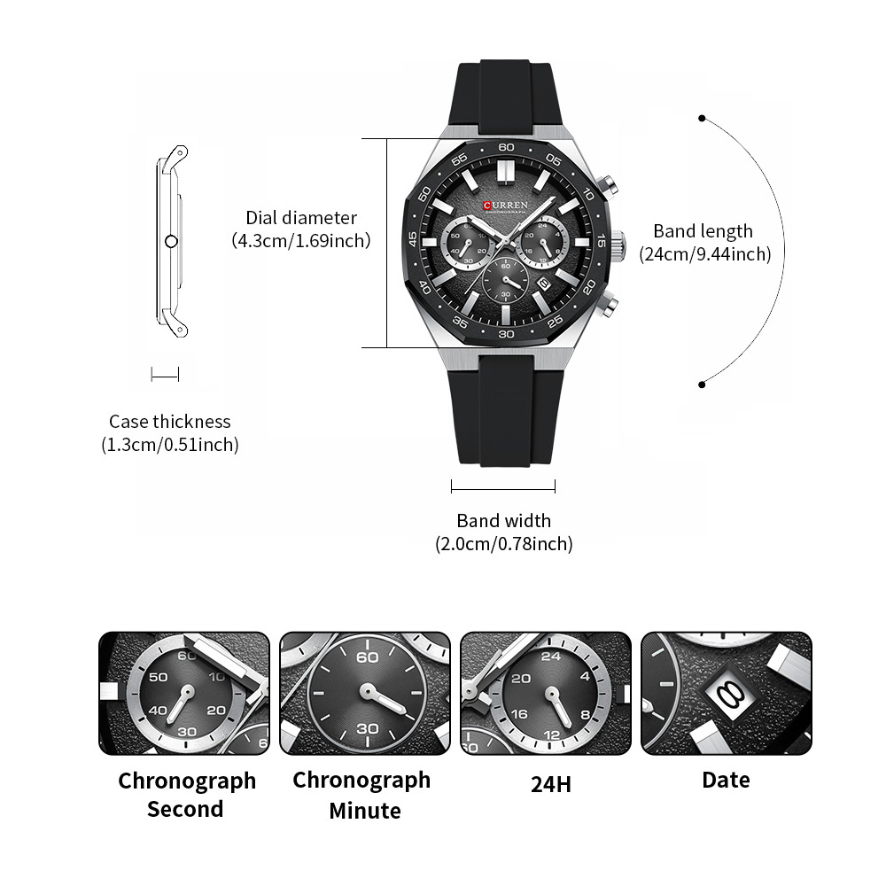Montre sport pour homme CURREN - Jewelry For Watches avis et prix