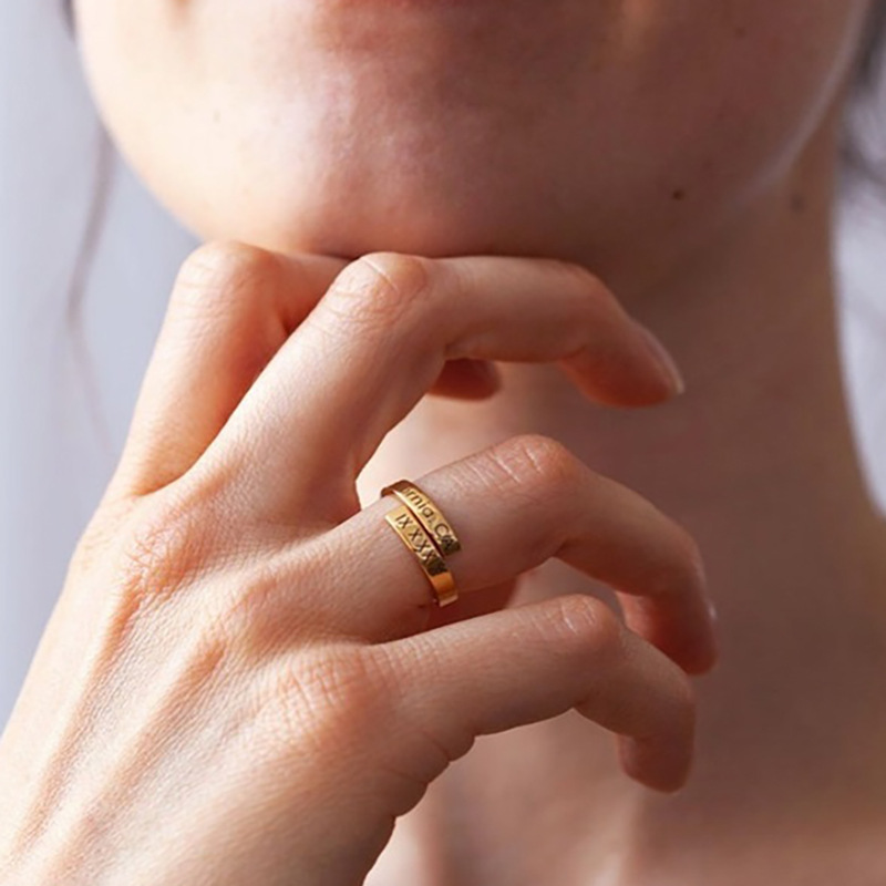 Bague de rencontre en acier in - Couple Ring Set avis et prix