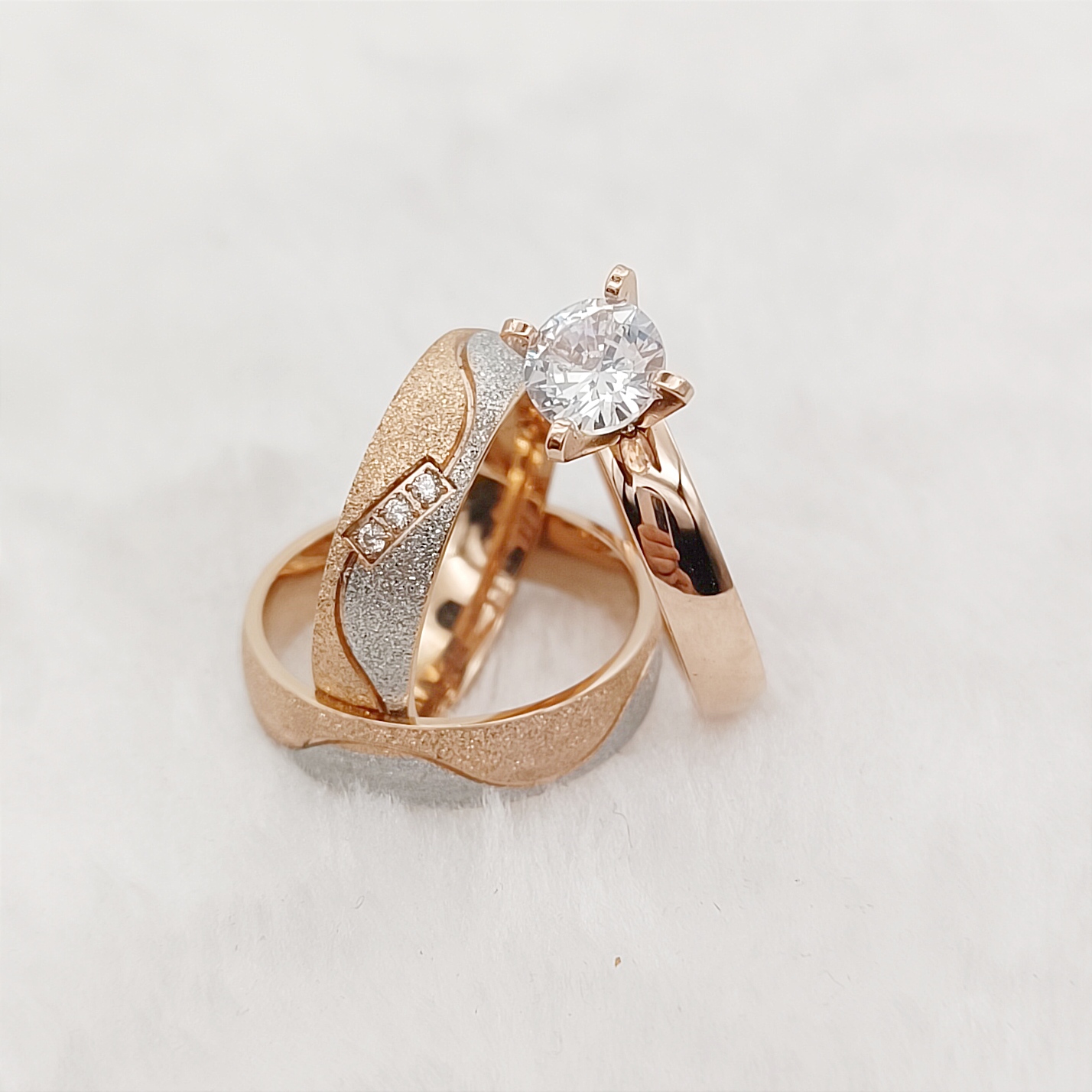 Proposition 3 pièces promesse  - Couple Ring Set avis et prix