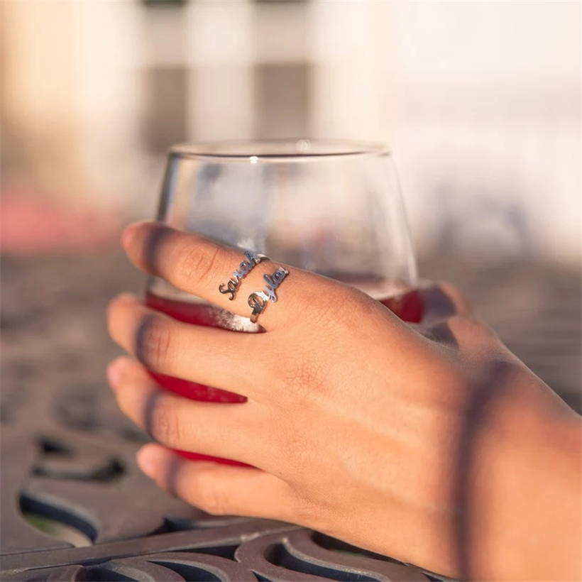 Bagues de famille personnalisé - Couple Ring Set avis et prix