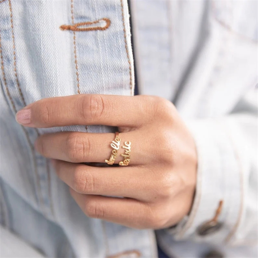 Bagues de famille personnalisé - Couple Ring Set avis et prix