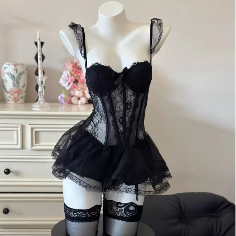 Lingerie porno sexy en dentell - Couple Ring Set avis et prix